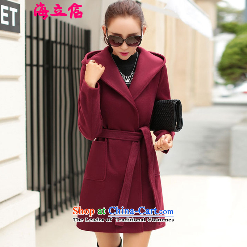 Letter alite 2015 Fall/Winter Collections new Korean women a gross?   in long coats female gross? Wind Jacket girl and Color M ALITE Letter , , , shopping on the Internet