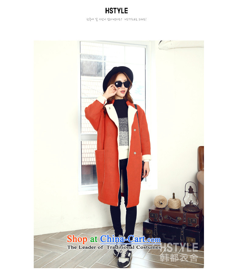 Korea has the Korean version of the Dag Hammarskjöld yi 2015 winter clothing new products with solid color in the collar long jacket DT5010 gross?2 orange L picture, prices, brand platters! The elections are supplied in the national character of distribution, so action, buy now enjoy more preferential! As soon as possible.