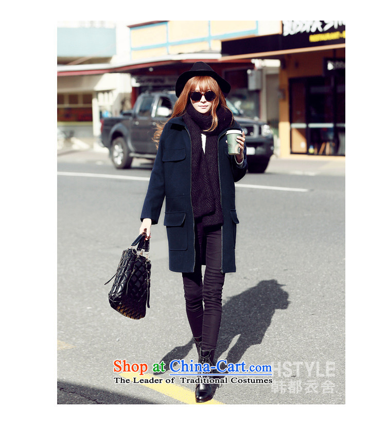Korea has the Korean version of the Dag Hammarskjöld yi 2015 winter clothing new products with solid color in the lapel long hair?2 blue jacket DT4399 L picture, prices, brand platters! The elections are supplied in the national character of distribution, so action, buy now enjoy more preferential! As soon as possible.
