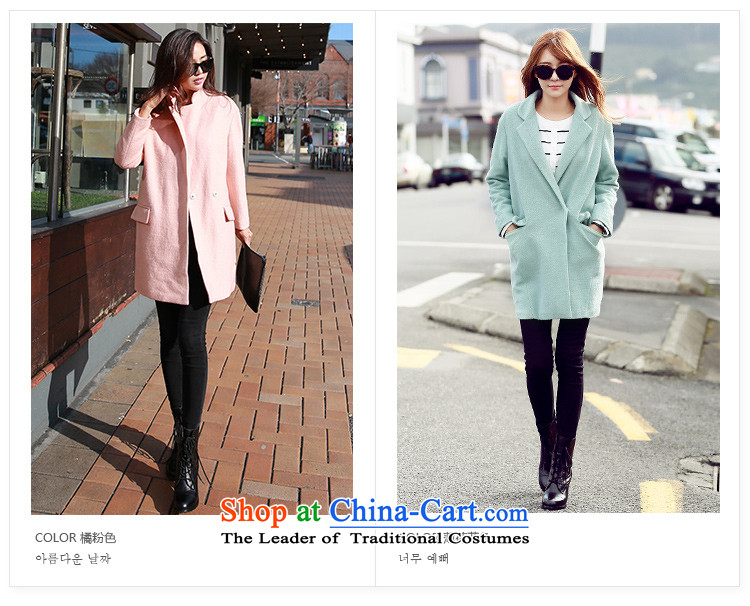Korea has the Korean version of the Dag Hammarskjöld yi 2015 winter clothing new women's loose solid color graphics thin coat CQ4806?(6) gross orange pink S picture, prices, brand platters! The elections are supplied in the national character of distribution, so action, buy now enjoy more preferential! As soon as possible.