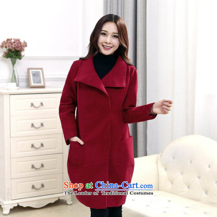 Chung Cayman 20155 EL autumn and winter new stylish long large relaxd dress a wool coat gross? jacket 5360 wine red M picture, prices, brand platters! The elections are supplied in the national character of distribution, so action, buy now enjoy more preferential! As soon as possible.