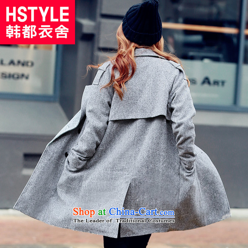 Korea has the Korean version of the Dag Hammarskjöld yi 2015 winter clothing in new women's long hair? jacket NG4873 Sau Sanjp gray M, Korea has Yi Homes , , , shopping on the Internet