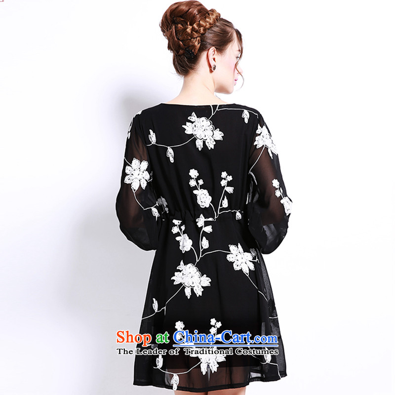 Thick sister to 2015 plus the snow, woven skirts large Western women 200 catties thick mm Mount autumn dresses 9,107 Black 4XL, shani flower sogni (D'oro) , , , shopping on the Internet