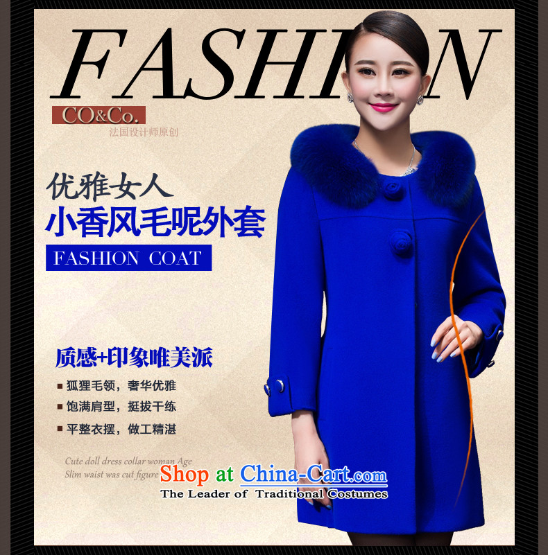 The World 2015 autumn and winter clothing stores new women's stylish high-emulation Fox for high-end in gross long cashmere cloak long-sleeved gross overcoats? Blue M picture, prices, brand platters! The elections are supplied in the national character of distribution, so action, buy now enjoy more preferential! As soon as possible.