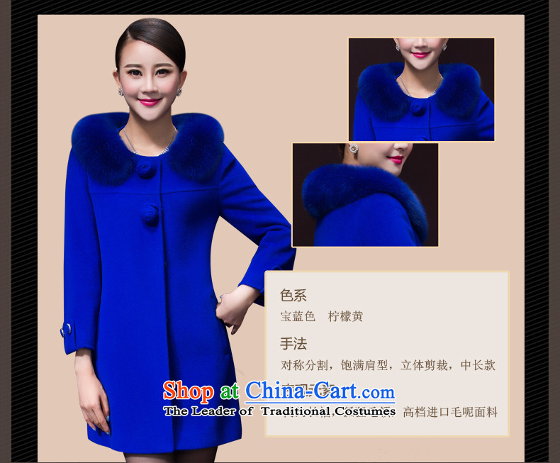 The World 2015 autumn and winter clothing stores new women's stylish high-emulation Fox for high-end in gross long cashmere cloak long-sleeved gross overcoats? Blue M picture, prices, brand platters! The elections are supplied in the national character of distribution, so action, buy now enjoy more preferential! As soon as possible.