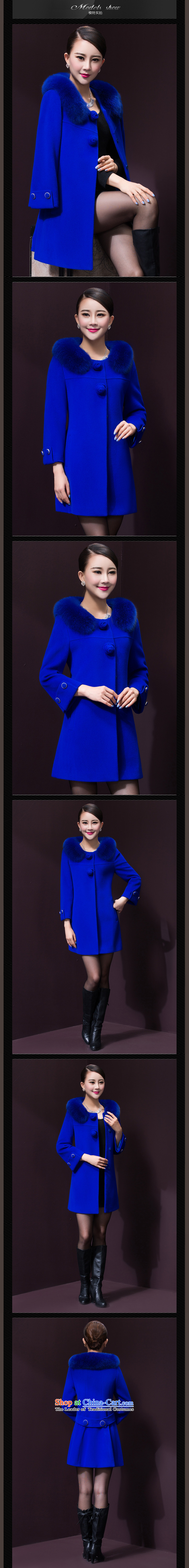 The World 2015 autumn and winter clothing stores new women's stylish high-emulation Fox for high-end in gross long cashmere cloak long-sleeved gross overcoats? Blue M picture, prices, brand platters! The elections are supplied in the national character of distribution, so action, buy now enjoy more preferential! As soon as possible.