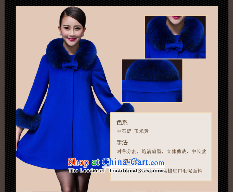 The World 2015 autumn and winter clothing stores new women's stylish high-emulation Fox for high-end in gross long cashmere cloak long-sleeved gross overcoats? Blue M picture, prices, brand platters! The elections are supplied in the national character of distribution, so action, buy now enjoy more preferential! As soon as possible.