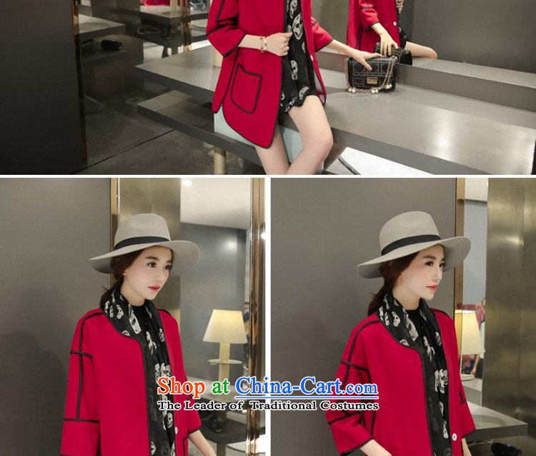 Yi Jin (epcen No.  2015 Autumn) new small wind in Hong long coats jacket NRJ5837 red  L picture, prices, brand platters! The elections are supplied in the national character of distribution, so action, buy now enjoy more preferential! As soon as possible.