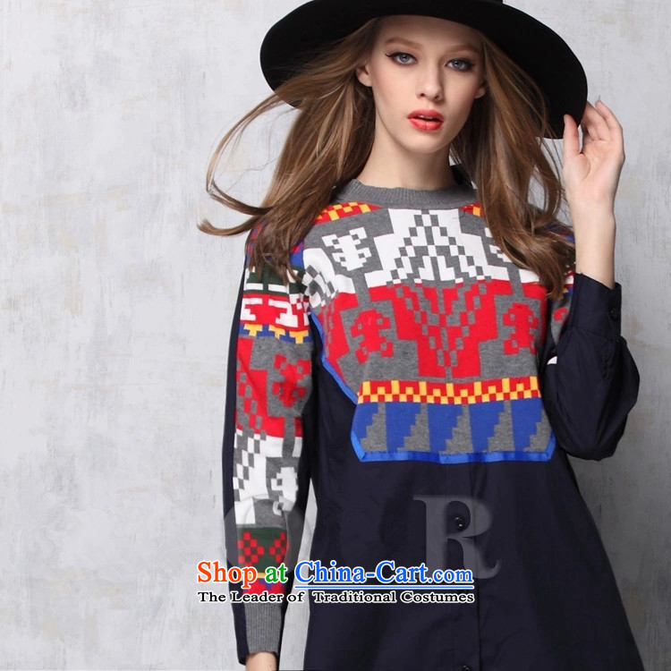 Replace the Spring and Autumn period the new 2015 Korean female large relaxd thick MM) thick, thin graphics shirts in sister thick long skirt) thick winter suits, forming the autumn skirt the large white version L picture, prices, brand platters! The elections are supplied in the national character of distribution, so action, buy now enjoy more preferential! As soon as possible.