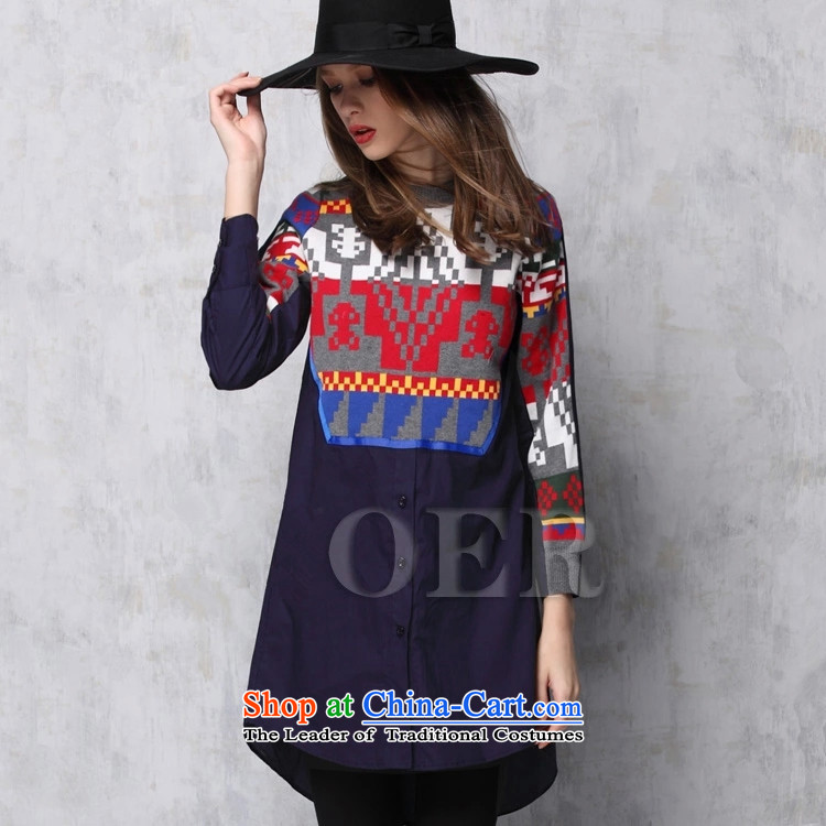 Replace the Spring and Autumn period the new 2015 Korean female large relaxd thick MM) thick, thin graphics shirts in sister thick long skirt) thick winter suits, forming the autumn skirt the large white version L picture, prices, brand platters! The elections are supplied in the national character of distribution, so action, buy now enjoy more preferential! As soon as possible.