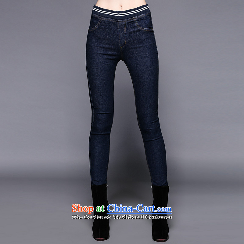 The Ni dream new) Autumn 2015, Europe and the large number of ladies thick simple mm female castor y3457 Sau San jeans dark blue XXXL, Mano Connie Dream , , , shopping on the Internet