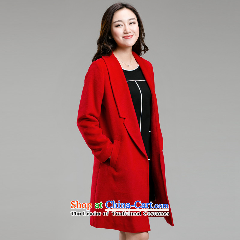 The interpolator auspicious 2015 Fall/Winter Collections Of new women's xl thick mm thin Advanced Hair? graphics coats that long cardigan jacket K5869 3XL, red pearl auspicious shopping on the Internet has been pressed.
