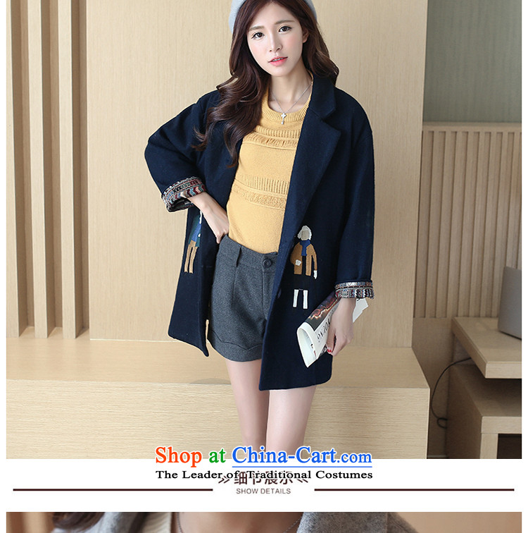 Diane Van Gogh gross? autumn and winter coats women 2015 women in the long pass embroidery?? jacket coat female Hair Girl Korean NZ006 GRAY XL Photo, prices, brand platters! The elections are supplied in the national character of distribution, so action, buy now enjoy more preferential! As soon as possible.