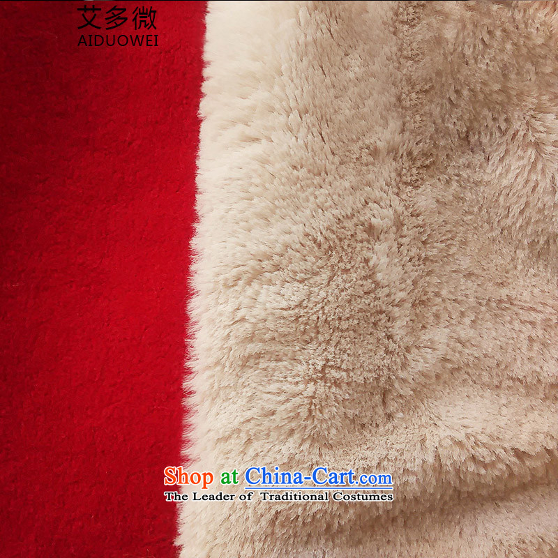 More Micro 2015 Winter HIV new Korean cashmere long pure colors in long-sleeved gross? The jacket coat it lint-free slimming female red plus lint-free HIV more micro , , , L, online shopping