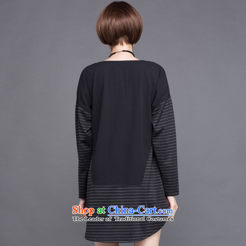 Golden Harvest large population honey economy women fall to increase expertise in mm stripe stitching loose video thin dresses 2,523 large black 5XL 200 around 922.747, Overgrown Tomb Economy (MENTIMISI honey) , , , shopping on the Internet