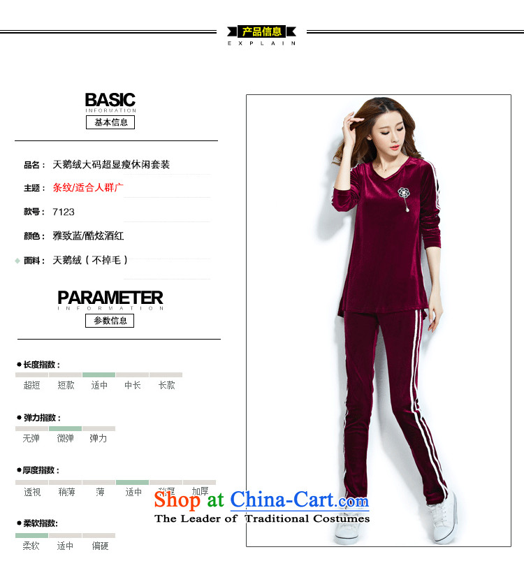 For M- load new autumn 2015 XL female thick mm video thin package Ms. Velvet Lounge two kits long-sleeved T-shirt + pants, wine red 3XL agreed by the picture, prices, brand platters! The elections are supplied in the national character of distribution, so action, buy now enjoy more preferential! As soon as possible.
