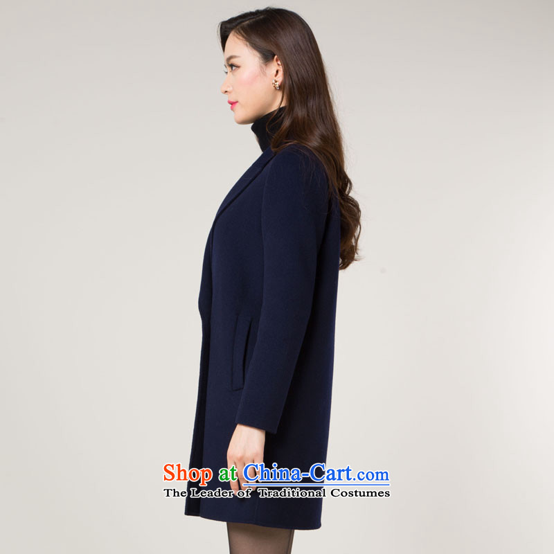 Hengyuan Cheung double-side Ms. coats wool 2015 autumn and winter new full-length in the manual of the amount? sweater navy blue XL, hang Yuen Cheung-shopping on the Internet has been pressed.