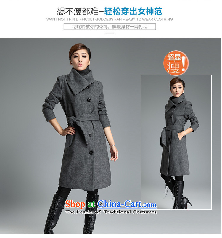 In accordance with the core of its 2015 autumn and winter new Korean version in long hair Sau San? graphics thin large jacket a wool coat hot gray M picture, prices, brand platters! The elections are supplied in the national character of distribution, so action, buy now enjoy more preferential! As soon as possible.