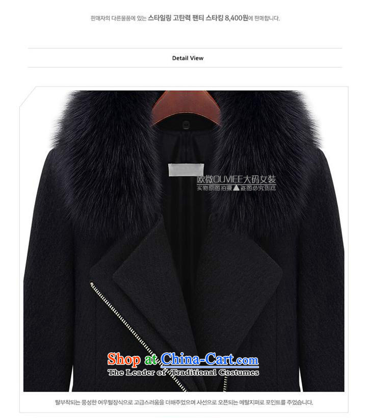 Gigi Lai Young Ah 2015 ultra large female autumn and winter new fat mm terminal in the long, so gross for coats gross?) XXXXXL thick black jacket picture, prices, brand platters! The elections are supplied in the national character of distribution, so action, buy now enjoy more preferential! As soon as possible.