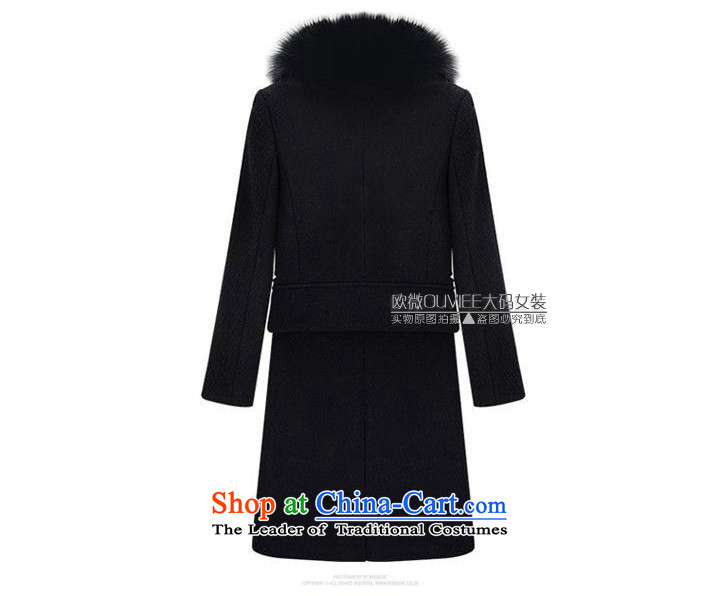 Gigi Lai Young Ah 2015 ultra large female autumn and winter new fat mm terminal in the long, so gross for coats gross?) XXXXXL thick black jacket picture, prices, brand platters! The elections are supplied in the national character of distribution, so action, buy now enjoy more preferential! As soon as possible.