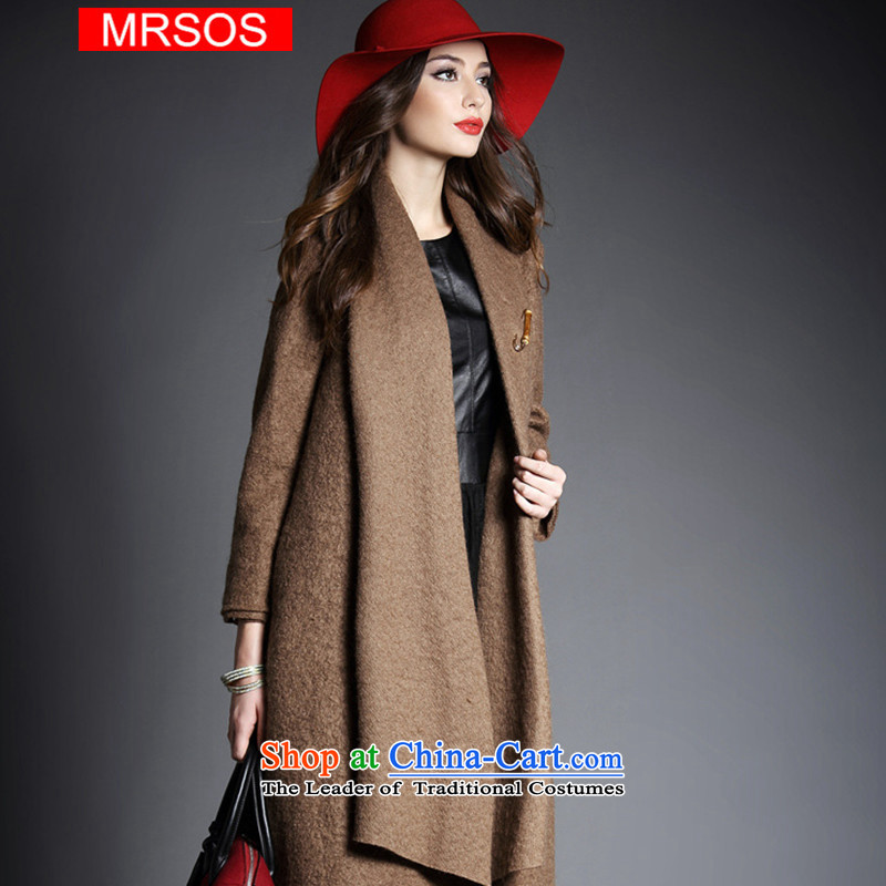 2015 Autumn and winter new MRSOS_ European site shawl mantle Western big gross a female jacket? coats windbreaker girl and color are code