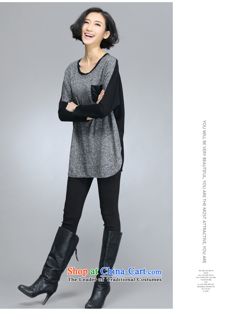 The autumn 2015 new Zz&ff won 200 catties thick mm trendy code women loose video thin long-sleeved T-shirt No. 6015 Black large number of pictures, prices, XXL brand platters! The elections are supplied in the national character of distribution, so action, buy now enjoy more preferential! As soon as possible.