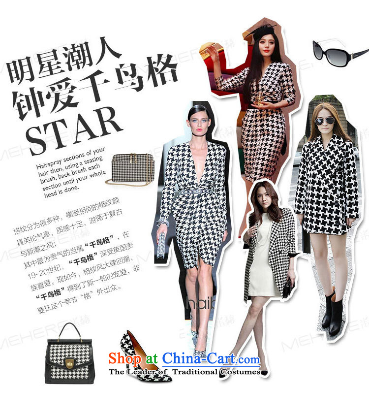 Cherrymix autumn and winter han bum new products Sau San aristocratic chidori grid in large long thick hair? 41018 Female picture color coats M picture, prices, brand platters! The elections are supplied in the national character of distribution, so action, buy now enjoy more preferential! As soon as possible.