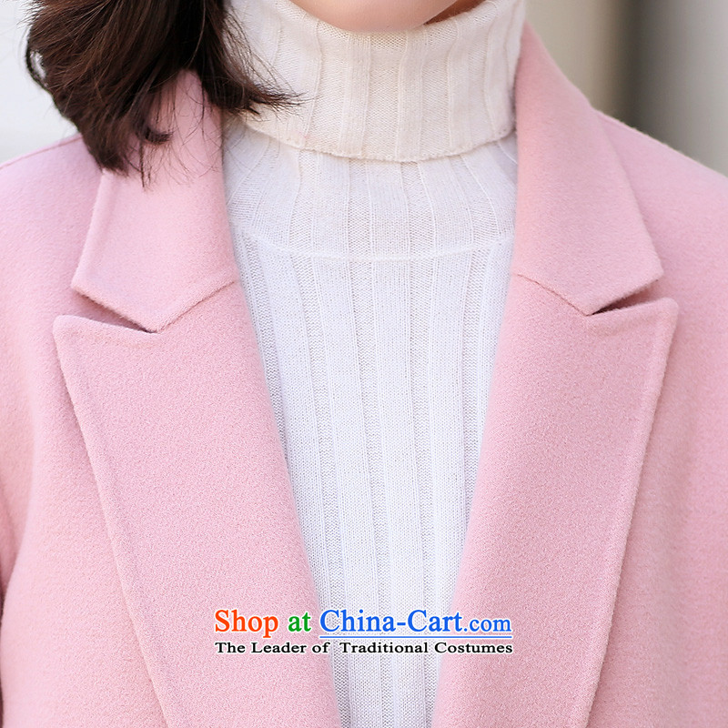 Estimated 2015 Autumn Load New Pei, woolen coat girl in long hair? jacket double-side woolen coat orange , L Ho Pei (lanpei) , , , shopping on the Internet