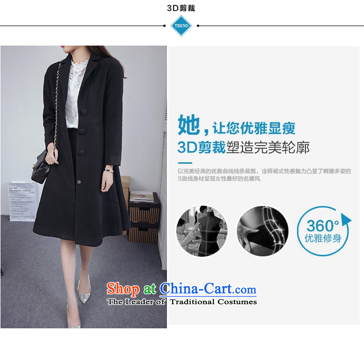 The first declared autumn and winter load as the new Fat MM to increase women's code version korea long a wool coat Sau San video thin wind jacket D8166/ female black 4XL around 922.747 paragraphs 165-175 under the picture, prices, brand platters! The elections are supplied in the national character of distribution, so action, buy now enjoy more preferential! As soon as possible.