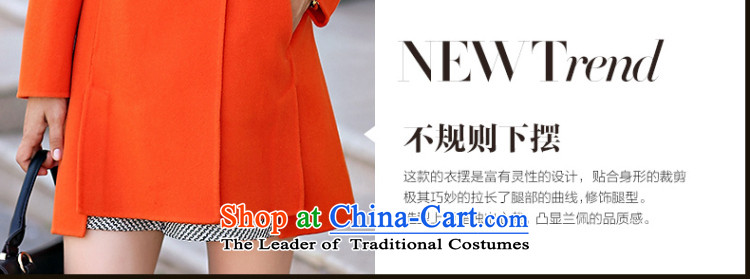 In the autumn of 2015, the new Pei Sau San video thin-sided flannel woolen coat girl in long-gross? jacket cocoon female orange M picture, prices, brand platters! The elections are supplied in the national character of distribution, so action, buy now enjoy more preferential! As soon as possible.