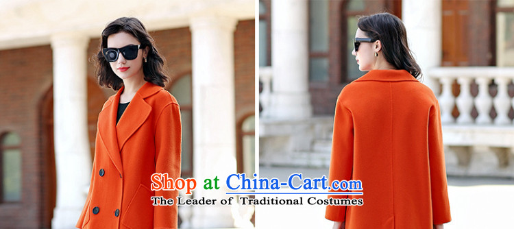 In the autumn of 2015, Pei new women's manual two-sided wool coat girl in long?) gross? M orange coat picture, prices, brand platters! The elections are supplied in the national character of distribution, so action, buy now enjoy more preferential! As soon as possible.