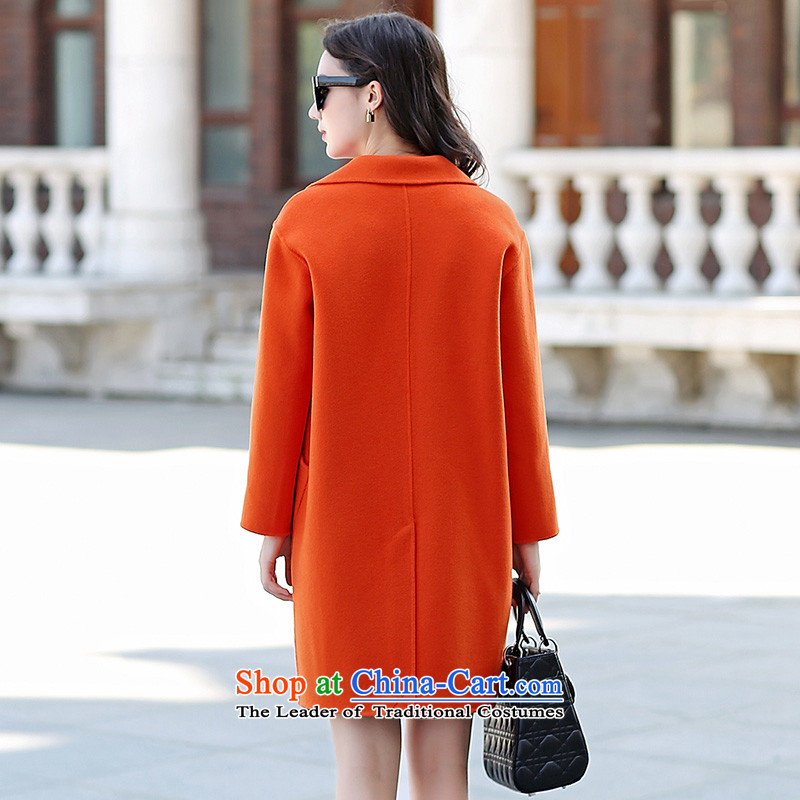 In the autumn of 2015, Pei new women's manual two-sided wool coat girl in long?) gross jacket orange M, so Lan Pei (lanpei) , , , shopping on the Internet