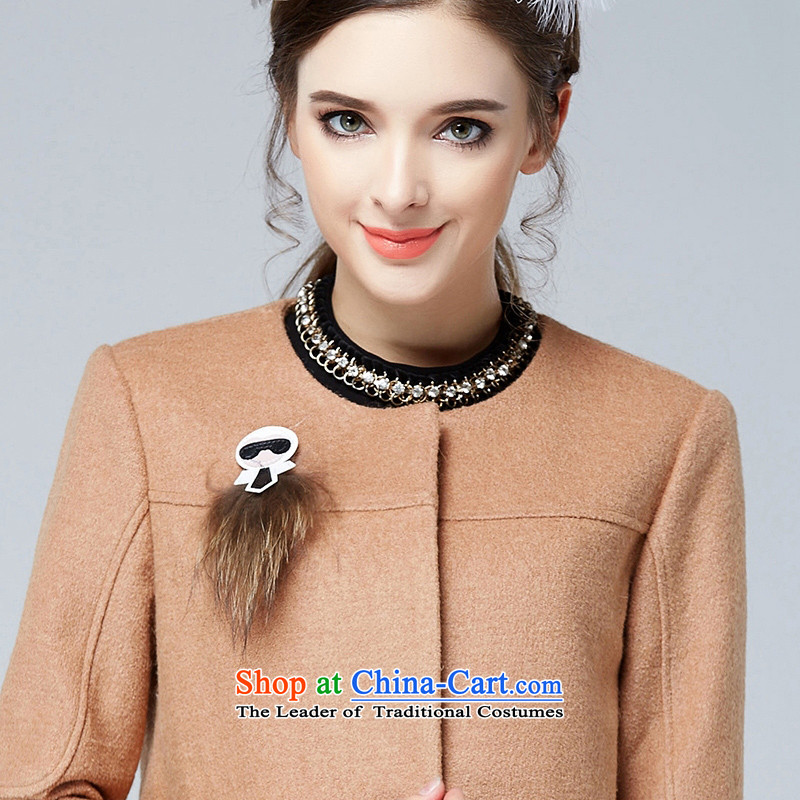 Rui Mei to 2015 autumn and winter new to increase women's code, Hin fat mm thick thin cardigan wool coat short) N1376? and color -mei Rui 3XL, RIUMILVE) , , , shopping on the Internet