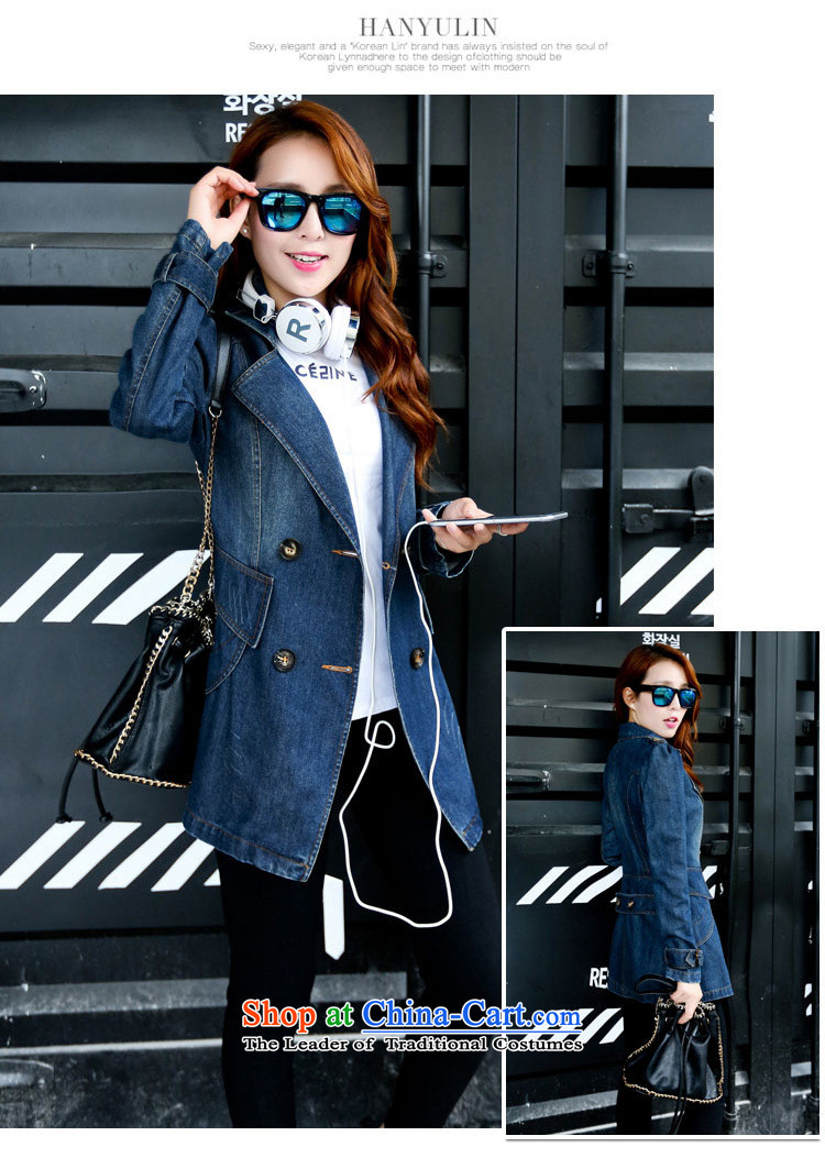Load New 1363#2015 Autumn Korean Sau San fashion thin graphics denim jacket color L picture, prices, brand platters! The elections are supplied in the national character of distribution, so action, buy now enjoy more preferential! As soon as possible.