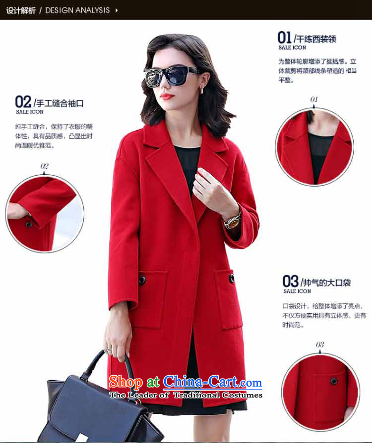 Ho Pui 2015 Autumn new gross? jacket red cloak coats that long double-side woolen coat RED M picture, prices, brand platters! The elections are supplied in the national character of distribution, so action, buy now enjoy more preferential! As soon as possible.