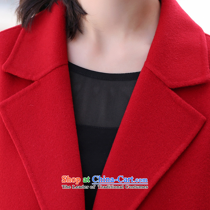 Ho Pui 2015 Autumn new gross? jacket red cloak coats that long double-side woolen coat RED M Ho Pei (lanpei) , , , shopping on the Internet