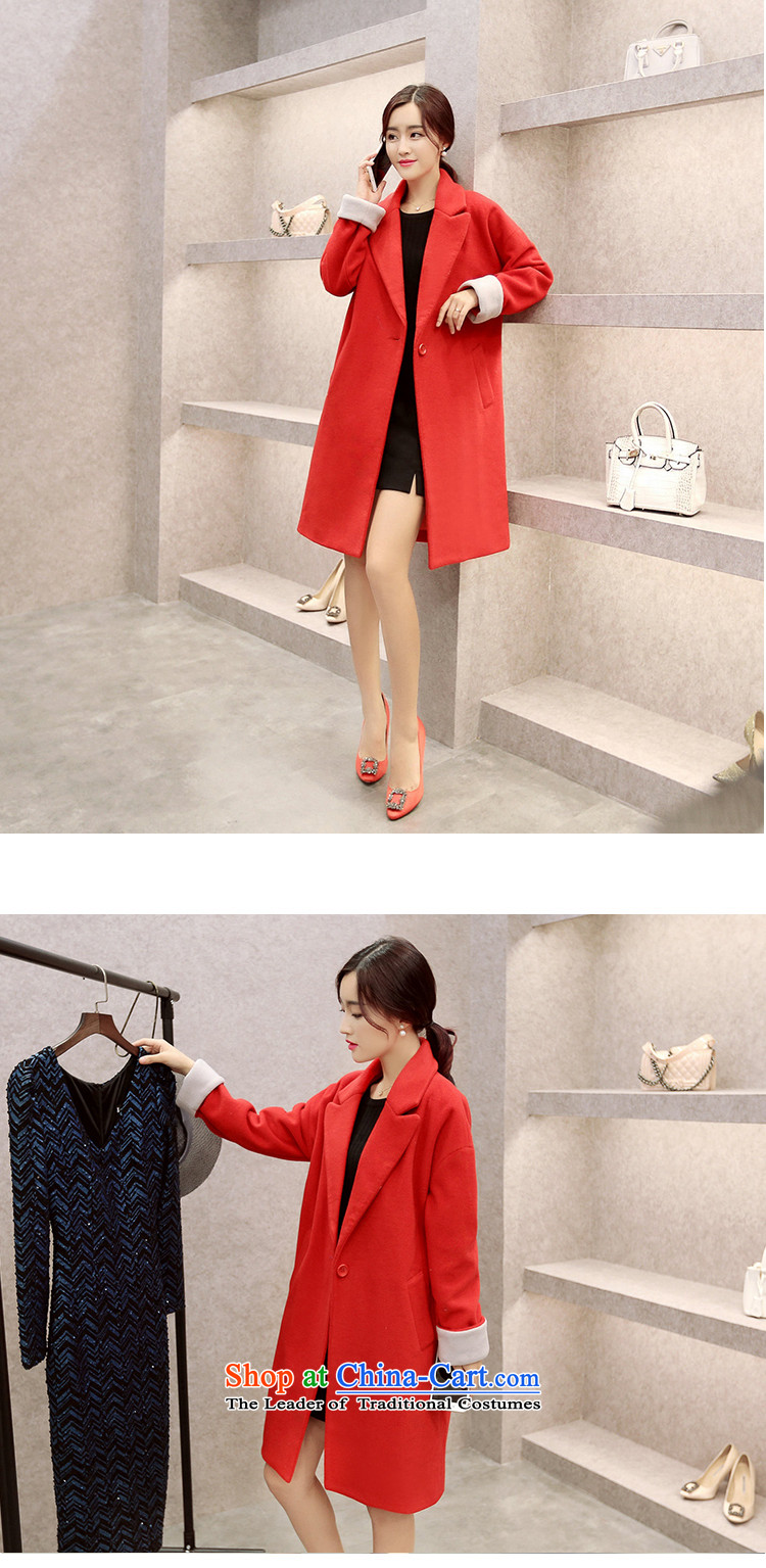 A Korean Mrs 2015 autumn and winter new Korean version of female jacket coat gross? red 206 S code picture, prices, brand platters! The elections are supplied in the national character of distribution, so action, buy now enjoy more preferential! As soon as possible.