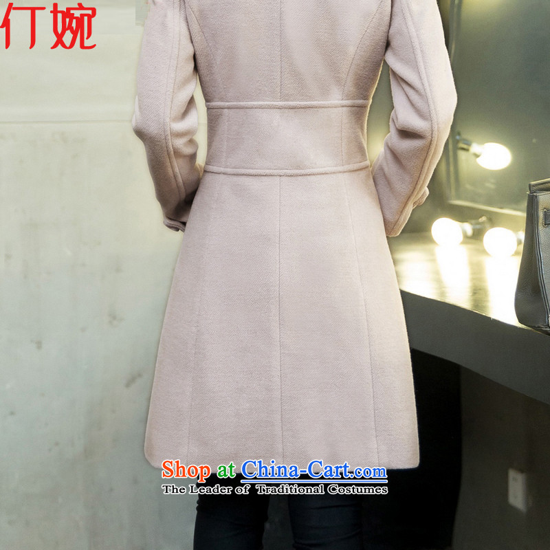 The suspension of Yuen 2015 female winter coats? the new Korean version of the long hair? female jacket coat 905m Gray L, Ding Yuen (wan) , , , ding shopping on the Internet