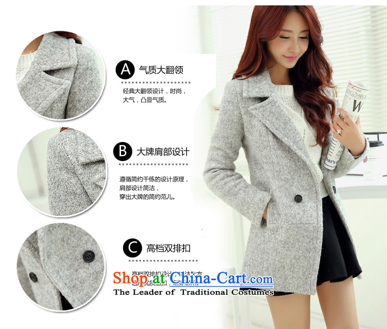 To Lan Version won surplus small incense wind aristocratic gross? a jacket coat female gray photo, the price, and S brand platters! The elections are supplied in the national character of distribution, so action, buy now enjoy more preferential! As soon as possible.