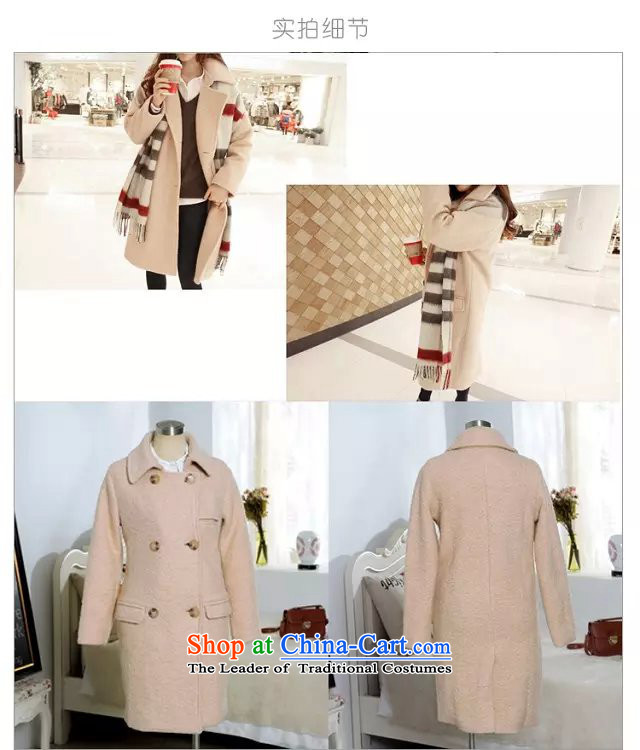 Cherrymix autumn and winter new Korean version of long wool coat female lady? graphics thin OL double-jacket qq8646 gross? picture color M brand, prices, picture platters! The elections are supplied in the national character of distribution, so action, buy now enjoy more preferential! As soon as possible.