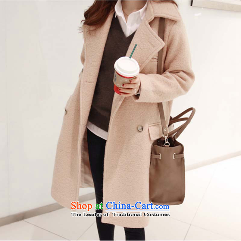 Cherrymix autumn and winter new Korean version of long wool coat female lady? graphics thin OL double-jacket qq8646 gross? Picture Color m,cherry mix,,, shopping on the Internet