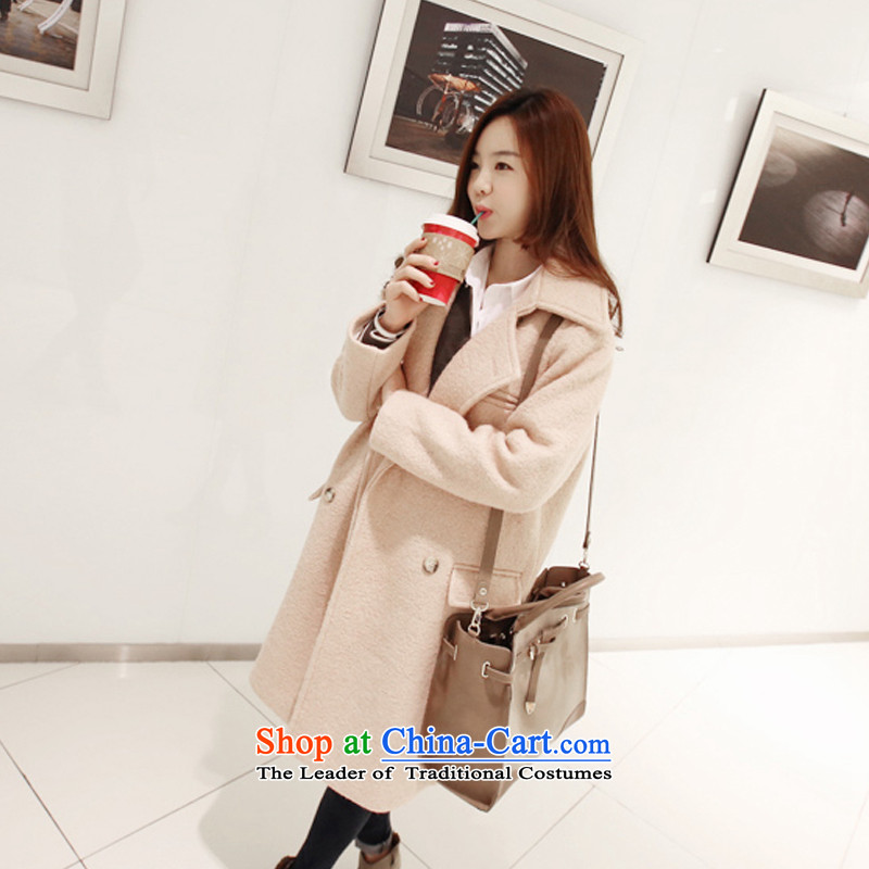 Cherrymix autumn and winter new Korean version of long wool coat female lady? graphics thin OL double-jacket qq8646 gross? Picture Color m,cherry mix,,, shopping on the Internet