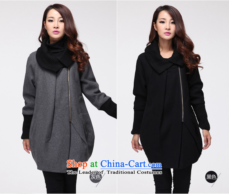 Khao Lak Gigi Lai Cayman 2015 Fall/Winter Collections new coats female Korea gross? Edition thick code 200 catties of king plus fertilizer thick mm thin in the video sister long coats gray. Wearing) picture 4XL(160-175 catty, prices, brand platters! The elections are supplied in the national character of distribution, so action, buy now enjoy more preferential! As soon as possible.