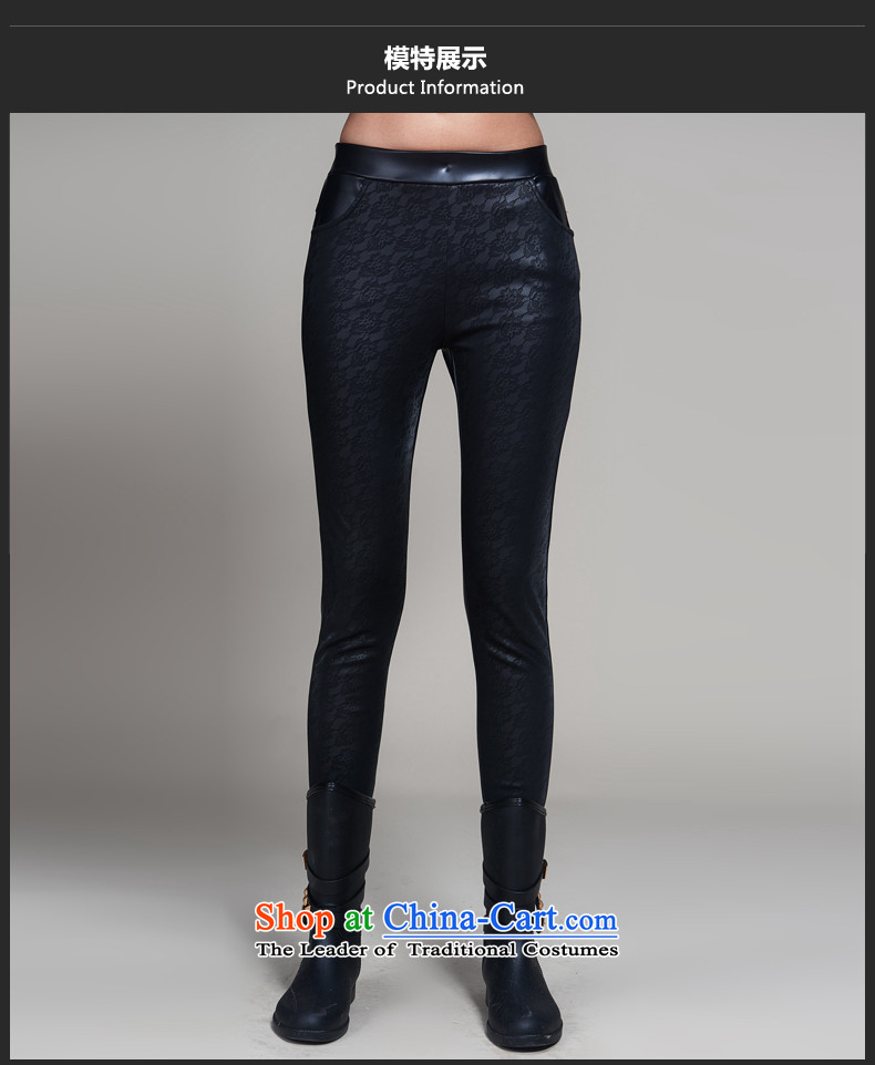 Gigi Lai Cayman large Coe women fall thick sister autumn 2015 Press new ultra thin stylish look of Sau San graphics black trousers, forming the code 4XL code (170-185 recommended) pictures, price catty, brand platters! The elections are supplied in the national character of distribution, so action, buy now enjoy more preferential! As soon as possible.