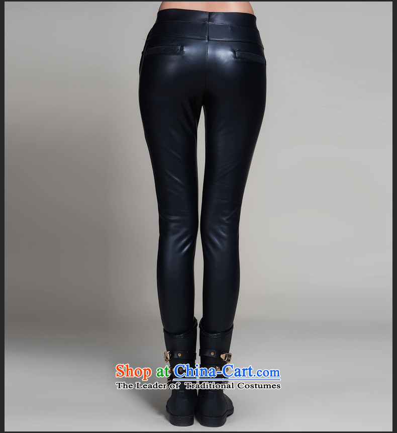 Gigi Lai Cayman large Coe women fall thick sister autumn 2015 Press new ultra thin stylish look of Sau San graphics black trousers, forming the code 4XL code (170-185 recommended) pictures, price catty, brand platters! The elections are supplied in the national character of distribution, so action, buy now enjoy more preferential! As soon as possible.