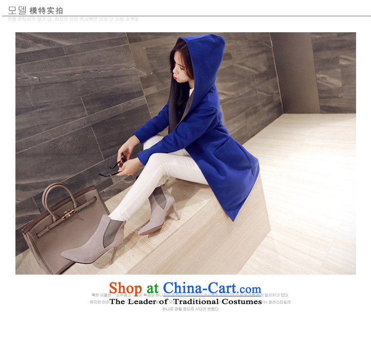 Michelle Gellar of autumn and winter 2015 new stylish with Cap Color Plane Collision stitching gross? long coats that a maximum use of Sau San female hair? jacket elegance picture color L photo, prices, brand platters! The elections are supplied in the national character of distribution, so action, buy now enjoy more preferential! As soon as possible.