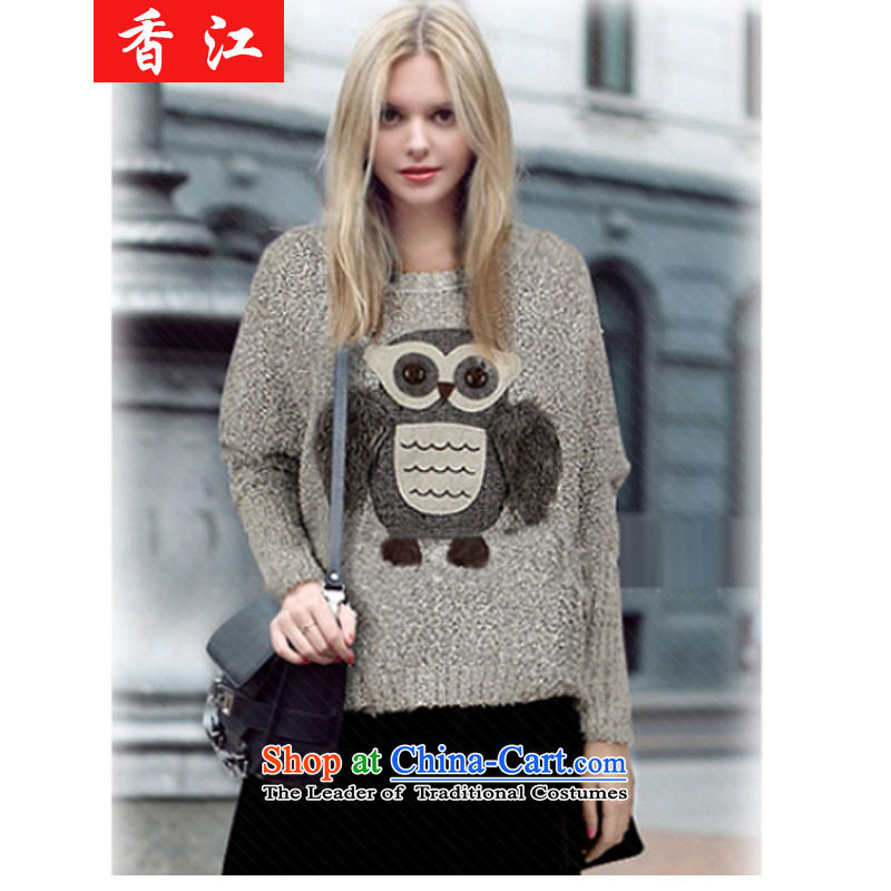 Xiang Jiang to XL 2015 Autumn replacing new 200 catties thick sister loose large Fat MM long-sleeved blouses and knitwear female smock Large Black 2XL, 5803 Hong Kong shopping on the Internet has been pressed.