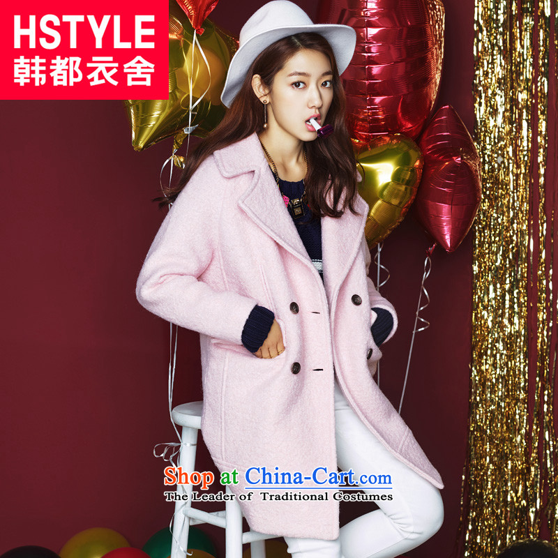 Korea has the Korean version of the Dag Hammarskjöld yi 2015 winter clothing new products in the Women's Long Sleeve NJ4291 gross?2 Pink S