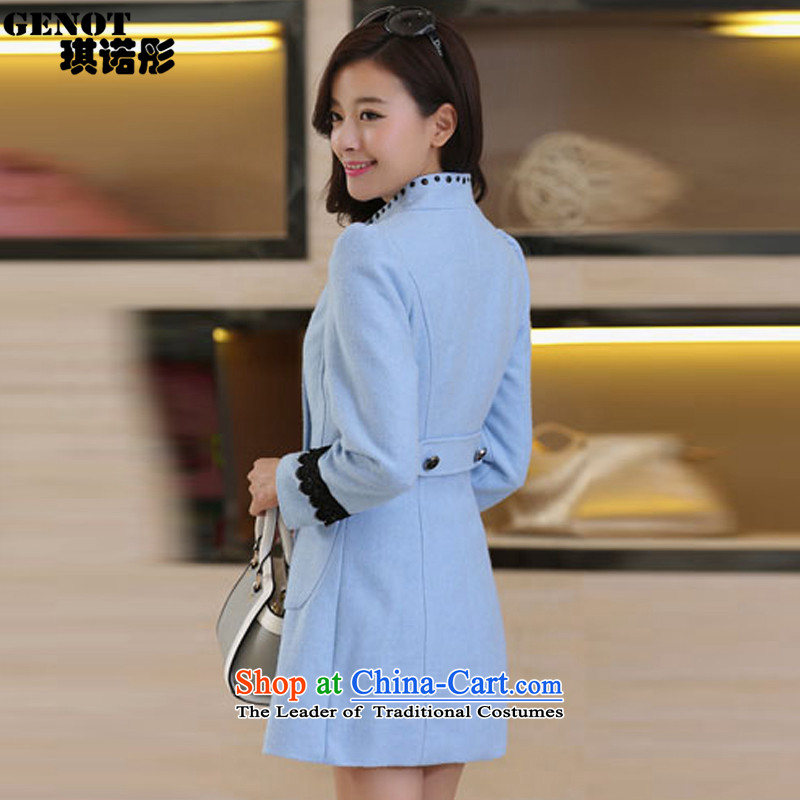 The 2015 autumn tung hsin load new Korean girl in the body of the decoration? coats, double-coats female water so gross XXL, Blue Angel of Tung Shopping on the Internet has been pressed.