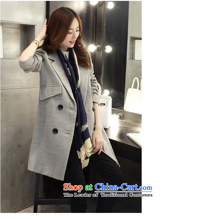 Chung Cayman El 2015 autumn and winter coats a new girl in long Korean gross flows of coats of Sau San? 5508 gray S picture, prices, brand platters! The elections are supplied in the national character of distribution, so action, buy now enjoy more preferential! As soon as possible.